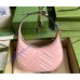 Gucci GG Marmont Half-Moon-Shaped Mini Bag GU699514-pink