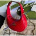 Gucci GG Marmont Half-Moon-Shaped Mini Bag GU699514-red
