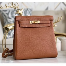 Hermes Kelly Ado Backpack H4422G-terre