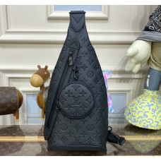 Louis Vuitton Monogram Shadow Duo Slingbag M21890-black