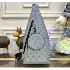 Louis Vuitton Monogram Shadow Duo Slingbag M21890-gray