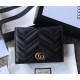 Gucci GG Marmont Card Case Wallet GU-W466492-black