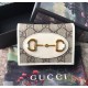 Gucci Horsebit 1955 card case wallet GU-W621887C-cream
