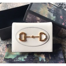 Gucci Horsebit 1955 card case wallet GU-W621887L-cream
