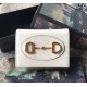 Gucci Horsebit 1955 card case wallet GU-W621887L-cream