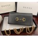 Gucci Horsebit 1955 wallet with chain GU621892L-black