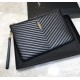 Saint Laurent Cassandre Matelasse Document Holder in Quilted Leather YSL440222-LL