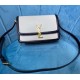 Saint Laurent Solferino Medium In Box Leather YSL634305-white-black