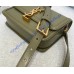 Saint Laurent Solferino Small Satchel In Box Leather YSL634306-green