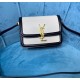 Saint Laurent Solferino Small Satchel In Box Leather YSL634306-white-black