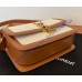 Saint Laurent Solferino Small Satchel In Linen And Box Leather YSL634306C-white-brown
