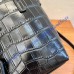 Saint Laurent Paris Mini Toy Shopping in Crocodile-Embossed Leather YSL712367-black