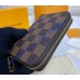 Louis Vuitton Damier Ebene Zippy Coin Purse N63070-brown