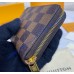 Louis Vuitton Damier Ebene Zippy Coin Purse N63070-brown-pink