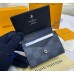 Louis Vuitton Damier Graphite Enveloppe Carte de visite N63338-black