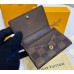 Louis Vuitton Damier Ebene Enveloppe Carte de visite N63338-brown