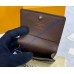 Louis Vuitton Damier Ebene Enveloppe Carte de visite N63338-brown