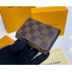 Louis Vuitton Damier Ebene Enveloppe Carte de visite N63338-brown