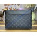 Louis Vuitton Monogram Eclipse Pochette Voyage Souple M82543-black