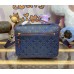 Louis Vuitton Monogram Empreinte Pochette Metis M41487-navy-blue-red