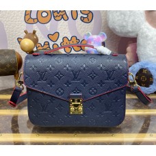 Louis Vuitton Monogram Empreinte Pochette Metis M41487-navy-blue-red