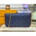 Louis Vuitton Felicie Pochette M64064-navy-blue