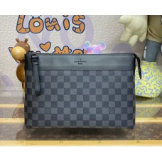 Louis Vuitton Damier Graphite Pochette Voyage Souple N82543-black