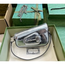 Gucci Horsebit 1955 Mini Shoulder Bag GU774209L-silver