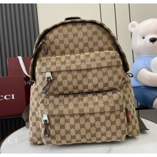 Gucci Medium backpack with Gucci logo GU800265-brown