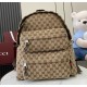 Gucci Medium backpack with Gucci logo GU800265-brown
