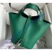 Hermes Picotin Lock 18 Palladium Hardware H2218W-malachite