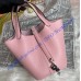 Hermes Picotin Lock 18 Palladium Hardware H2218W-pink
