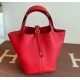 Hermes Picotin Lock 18 Palladium Hardware H2218W-rouge-casaque