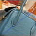Hermes Lindy 26cm H6626G-Bleu-Jean