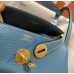 Hermes Lindy 26cm H6626G-Bleu-Jean