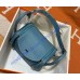 Hermes Lindy 26cm H6626W-Bleu-Jean