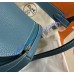 Hermes Lindy 26cm H6626W-Bleu-Jean