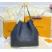 Louis Vuitton Mahina Leather Hina MM Noir M54354