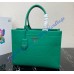 Prada Medium Leather Prada Symbole bag with topstitching PD1BA378-green