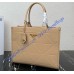 Prada Medium Leather Prada Symbole bag with topstitching PD1BA378-tan