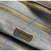 Prada Medium leather handbag with long handles PD1BA426-LS-gray