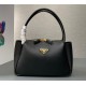 Prada Medium leather handbag PD1BA444-black