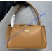 Prada Medium leather handbag PD1BA444-caramel