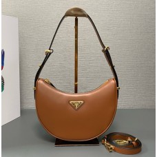 Prada Arque leather shoulder bag PD1BC194-caramel