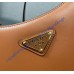 Prada Arque leather shoulder bag PD1BC194-caramel