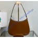 Prada Cleo brushed leather shoulder bag PD1BC499-caramel