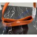 Prada Cleo brushed leather shoulder bag PD1BC499-orange