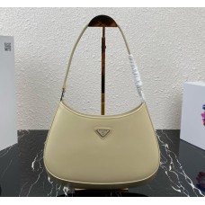 Prada Cleo brushed leather shoulder bag PD1BC499-tan