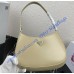 Prada Cleo brushed leather shoulder bag PD1BC499-tan