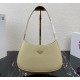 Prada Cleo brushed leather shoulder bag PD1BC499-tan